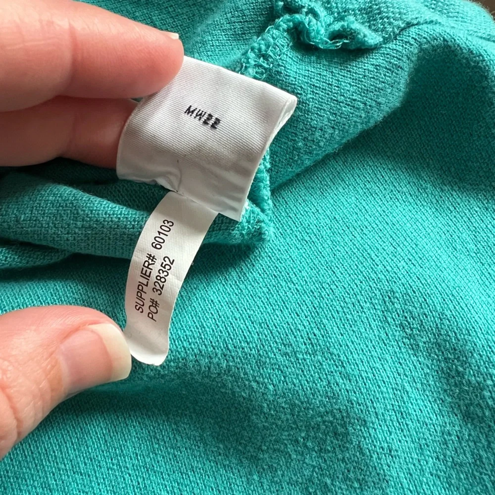 Ralph Lauren Turquoise Aqua Blue Polo Short Sleeve Shirt cotton Large